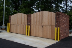2041_arched wood dumpster gate #2
