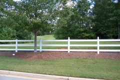 PVC 3-Rail Fence #3