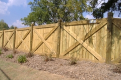 X Style Privacy Fence with Dado Posts #1-min